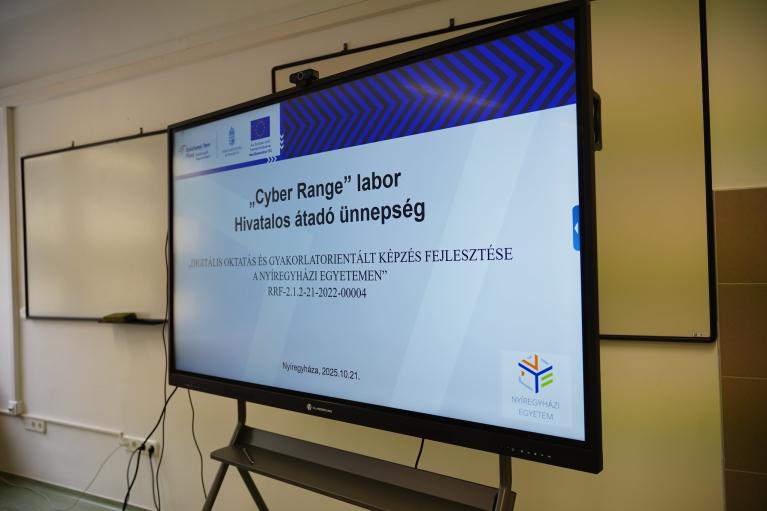cyber range átadó