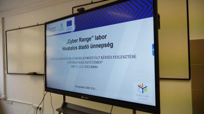 cyber range átadó